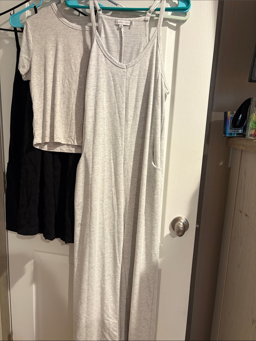 Light Gray Sleeveless V-Neck Maxi Jumpsuit
